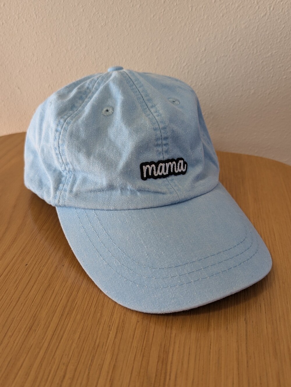 Sky Blue Mama Embroidered Hat